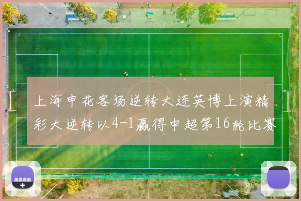 上海申花客场逆转大连英博上演精彩大逆转以4-1赢得中超第16轮比赛